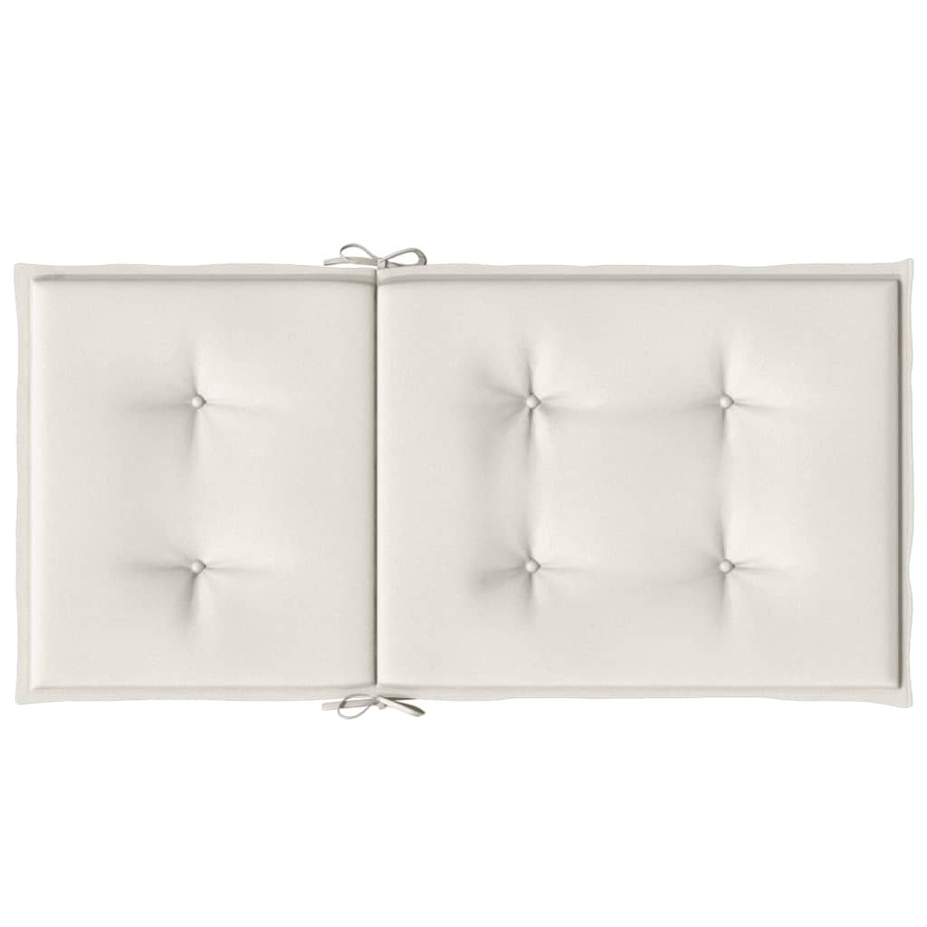 Jastuci za stolice 6 kom prošarano krem 100x50x4 cm tkanina