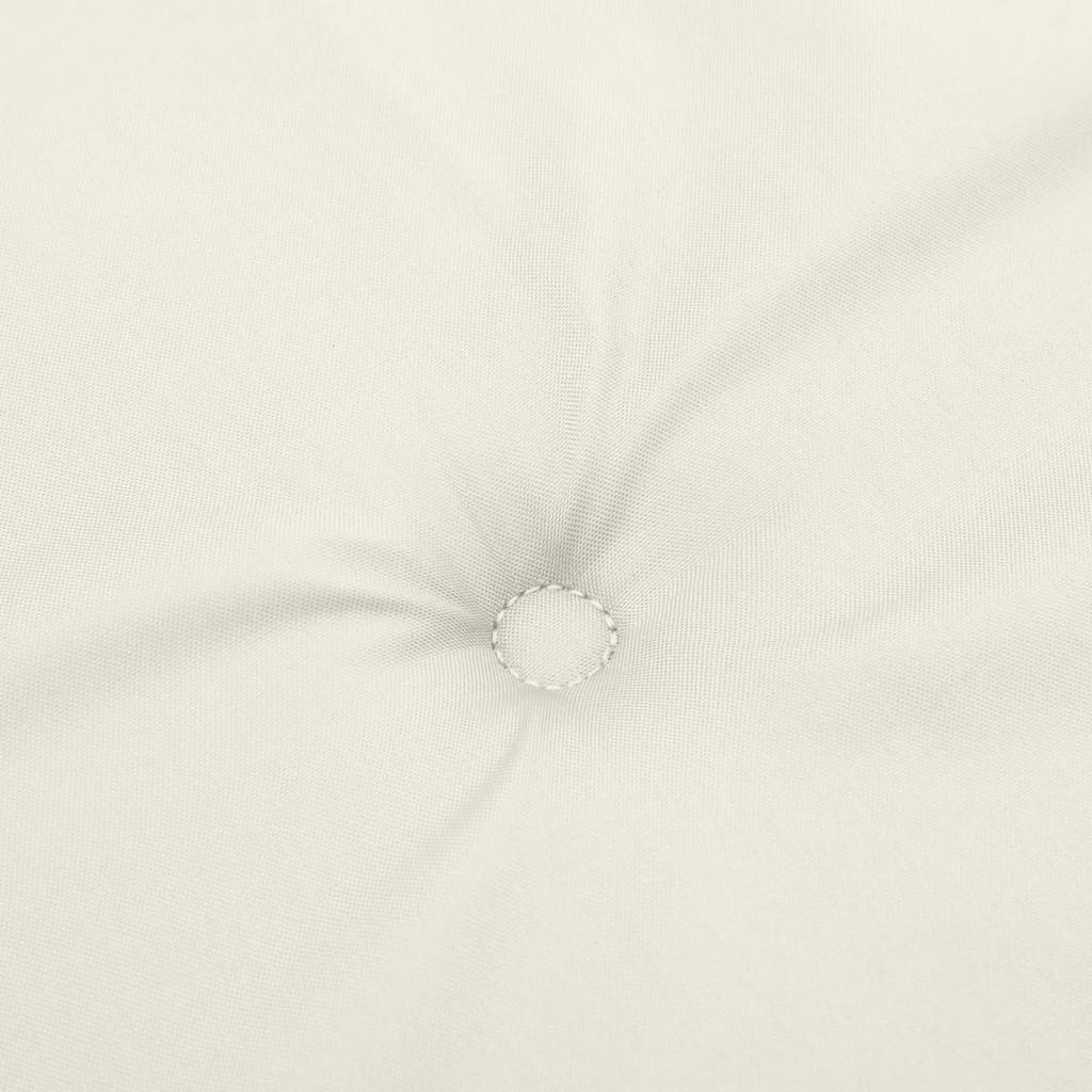Jastuci za stolice 6 kom prošarano krem 100x50x4 cm tkanina