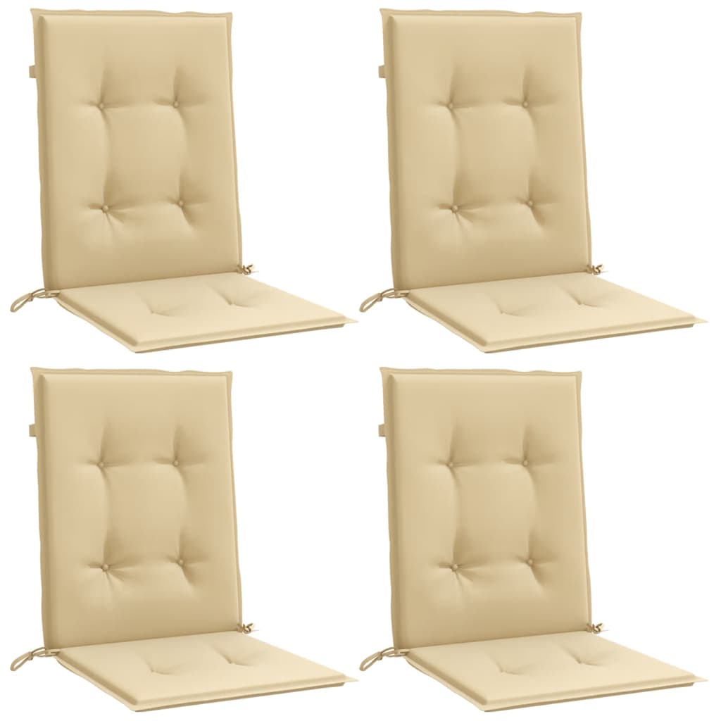 Jastuci za stolice 2 kom prošarano bež 100x50x4 cm od tkanine