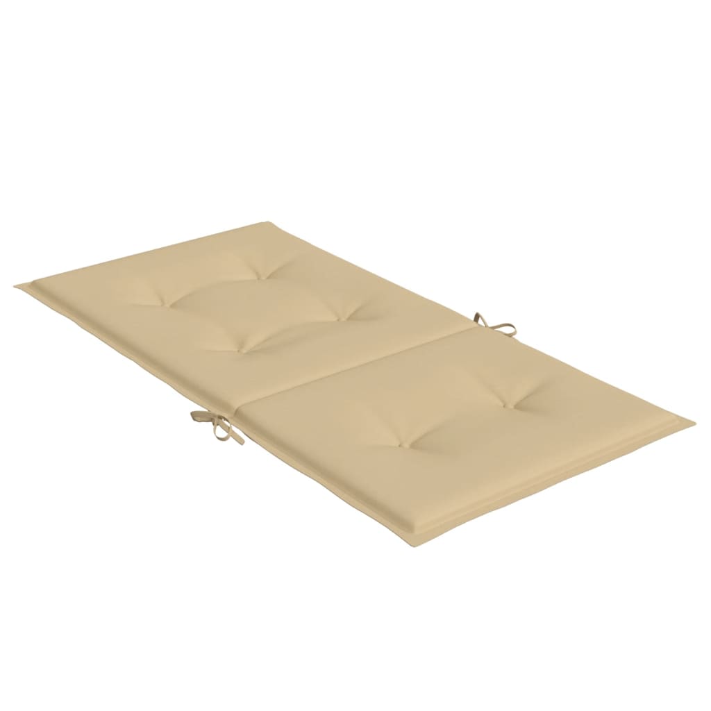 Jastuci za stolice 6 kom prošarano bež 100x50x4 cm od tkanine