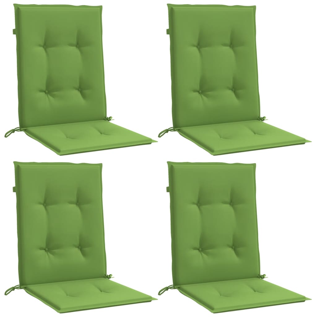 Jastuci za stolice 4 kom prošarano zeleni 100x50x4 cm tkanina
