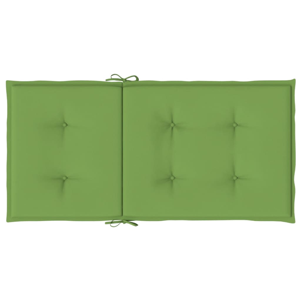 Jastuci za stolice 4 kom prošarano zeleni 100x50x4 cm tkanina