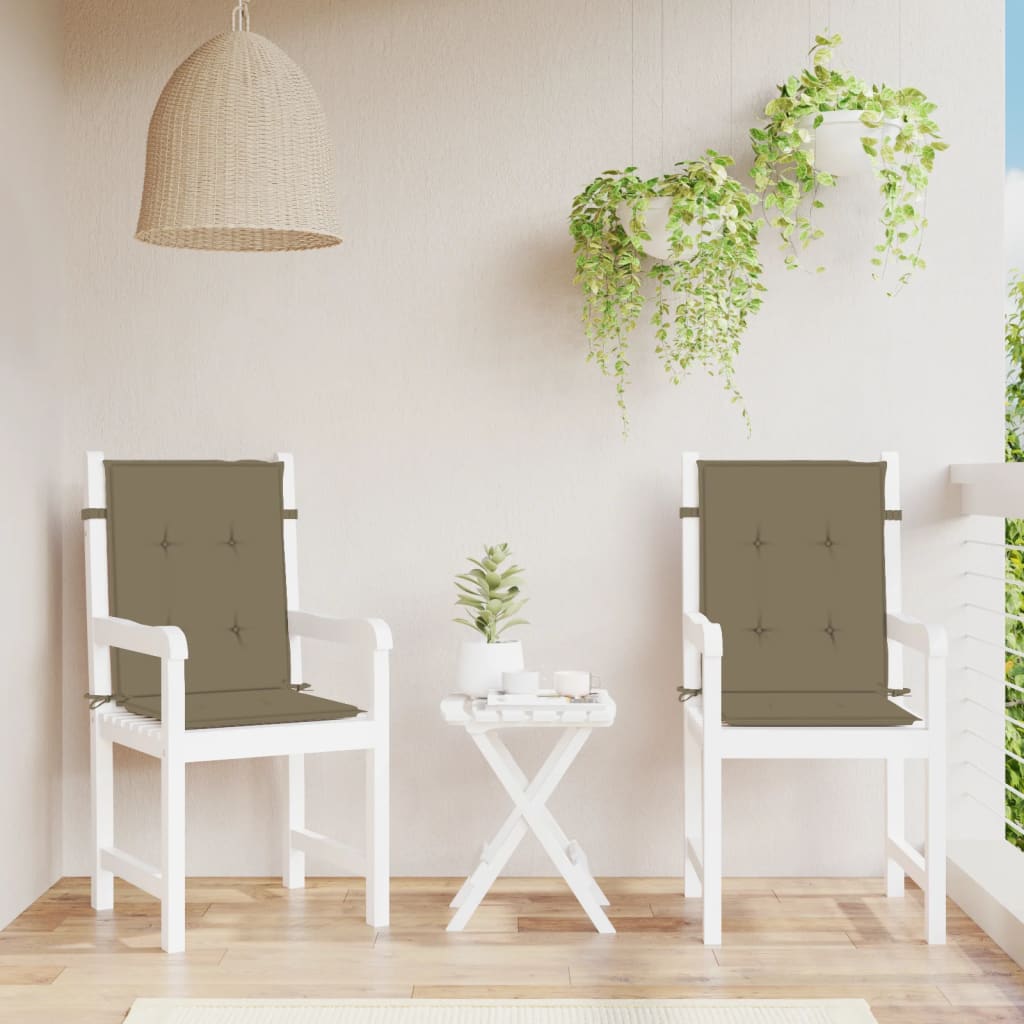 Jastuci za stolice 2 kom prošarano smeđesivi 100x50x4cm tkanina