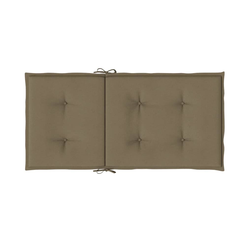 Jastuci za stolice 2 kom prošarano smeđesivi 100x50x4cm tkanina