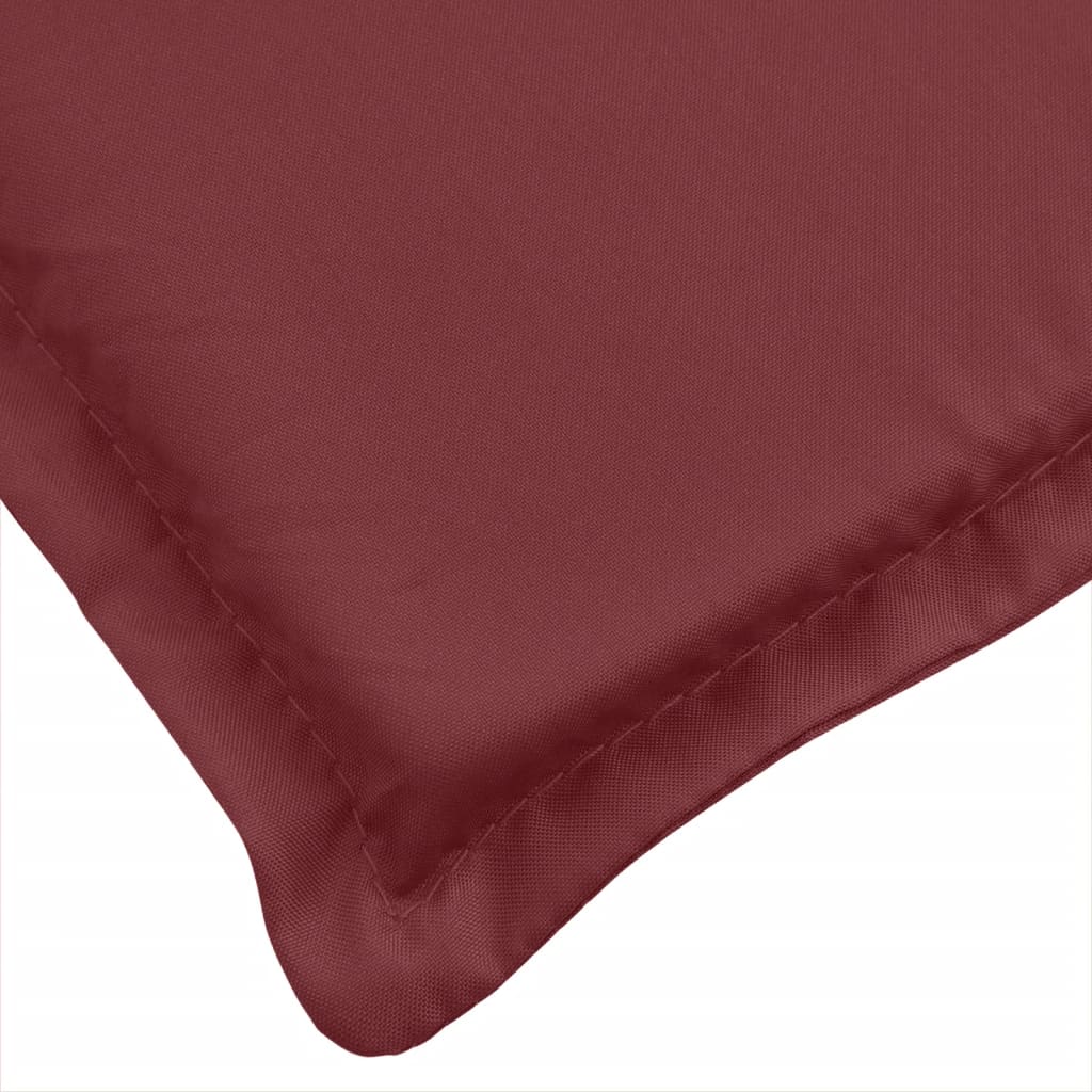 Jastuk za ležaljku prošarani vino crvena 200x70x4 cm od tkanine