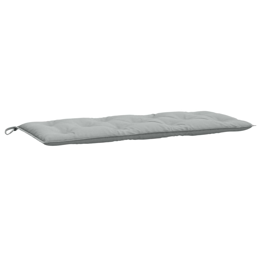 Jastuk za vrtnu klupu prošarano svjetlosivi 120x50x7 cm tkanina
