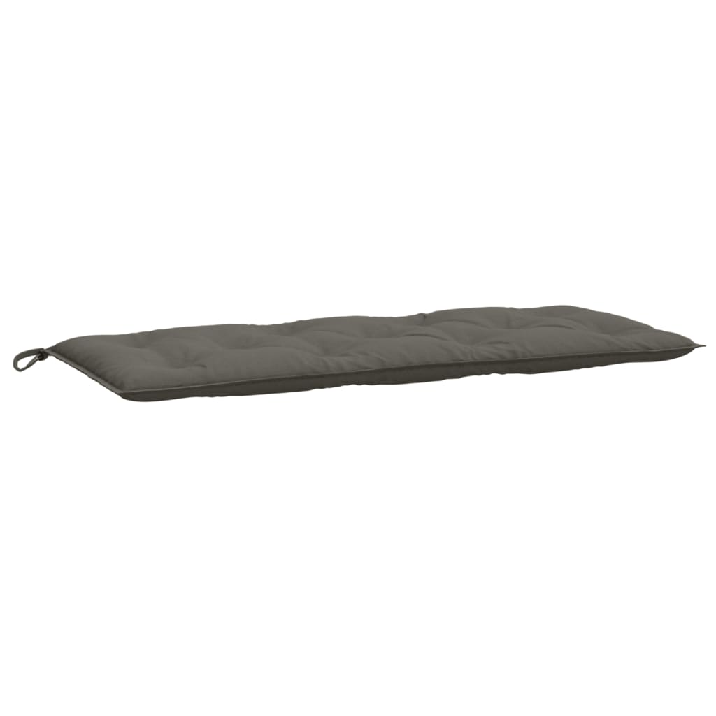 Jastuk za vrtnu klupu prošarano tamnosivi 120x50x7 cm tkanina