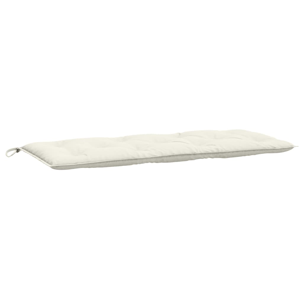Jastuk za vrtnu klupu prošarano krem 120x50x7 cm od tkanine