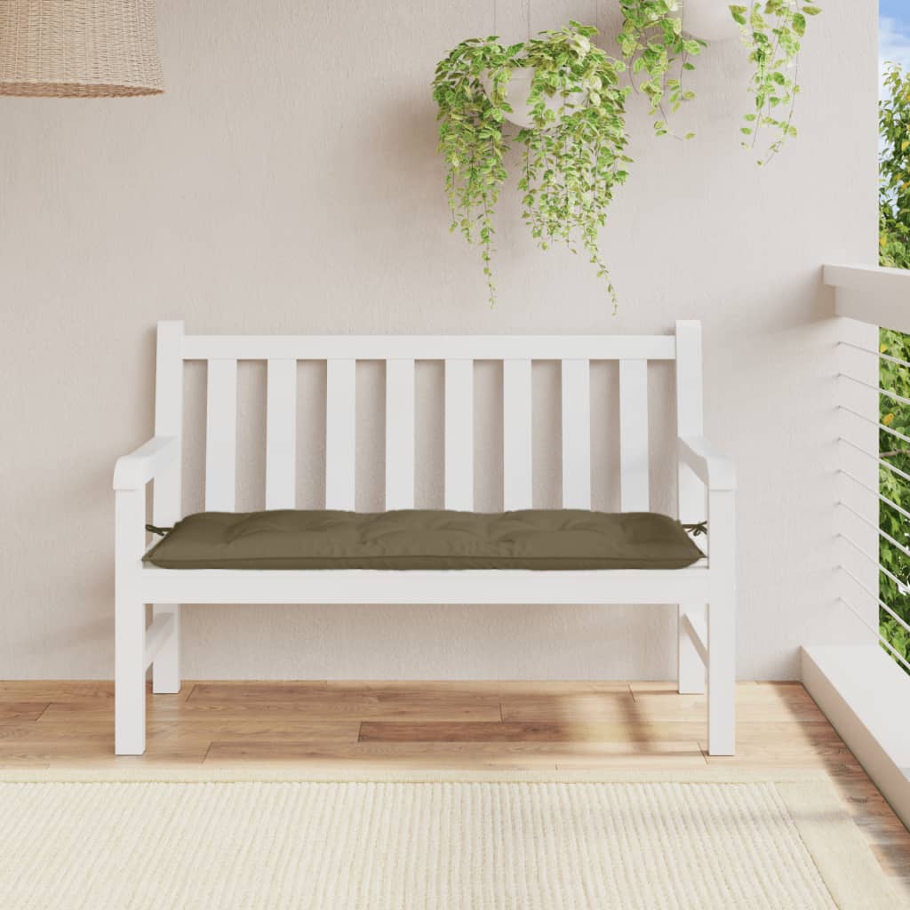 Jastuk za vrtnu klupu prošarano smeđesivi 120x50x7cm od tkanine