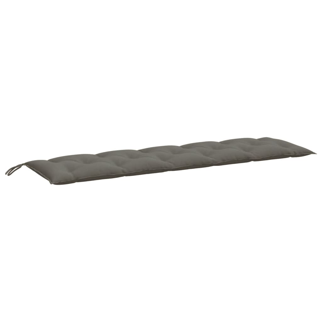 Jastuk za vrtnu klupu prošarano tamnosivi 180x50x7 cm tkanine