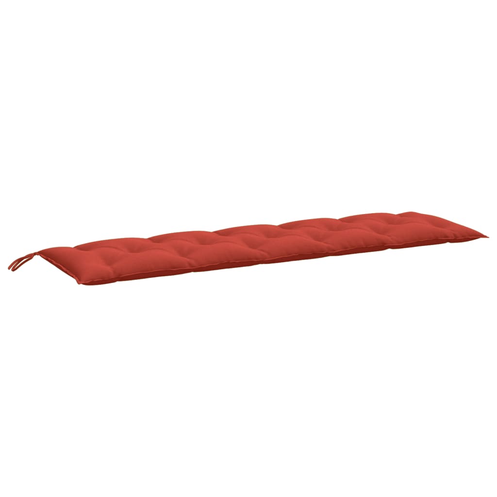 Jastuci za vrtnu klupu prošarano crvena 180x50x7 cm tkanina