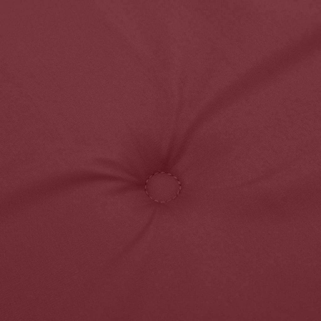 Jastuk za vrtnu klupu prošarano crvena vina 180x50x7cm tkanina