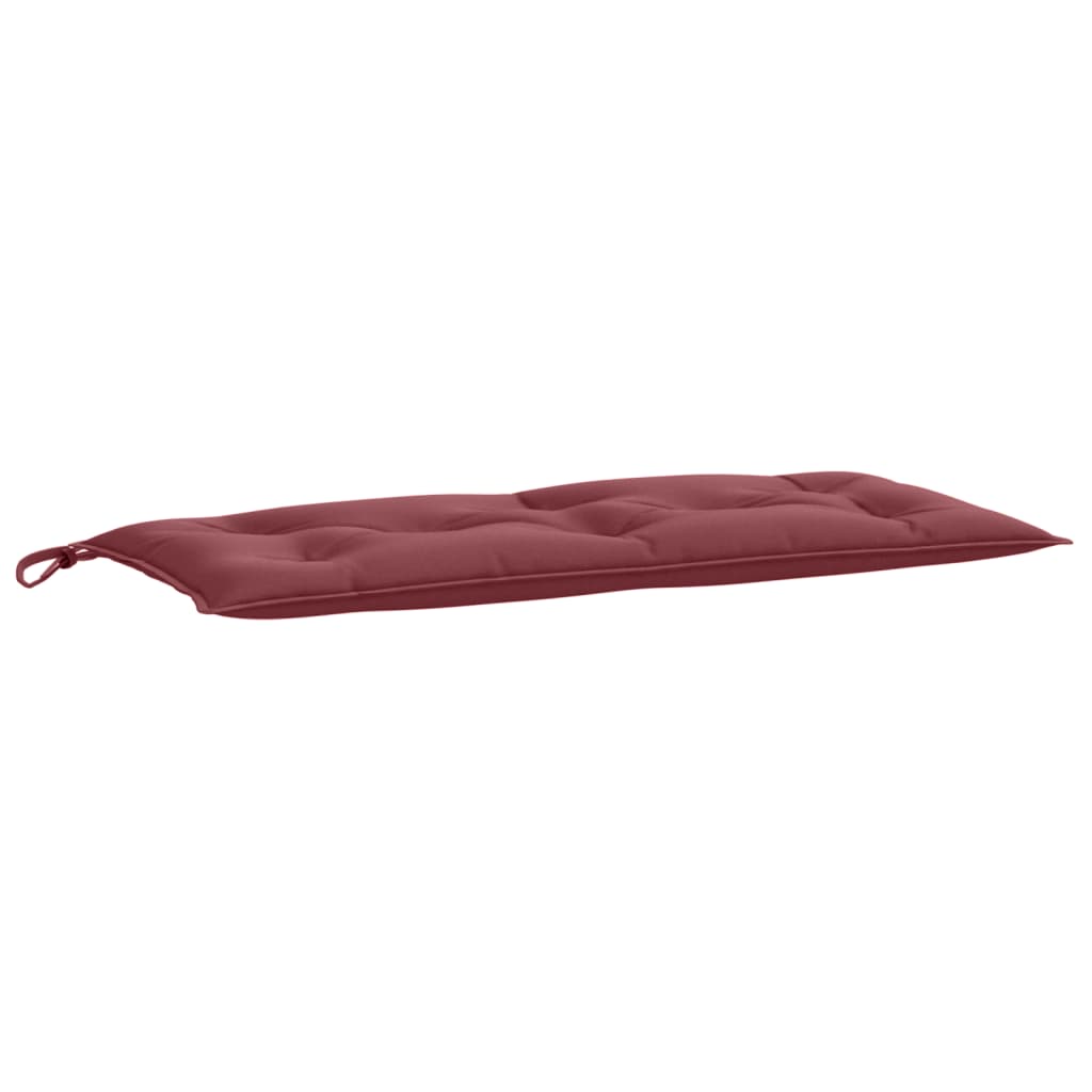 Jastuci za vrtnu klupu 2 kom Crvena vina 100x50x7 cm tkanina