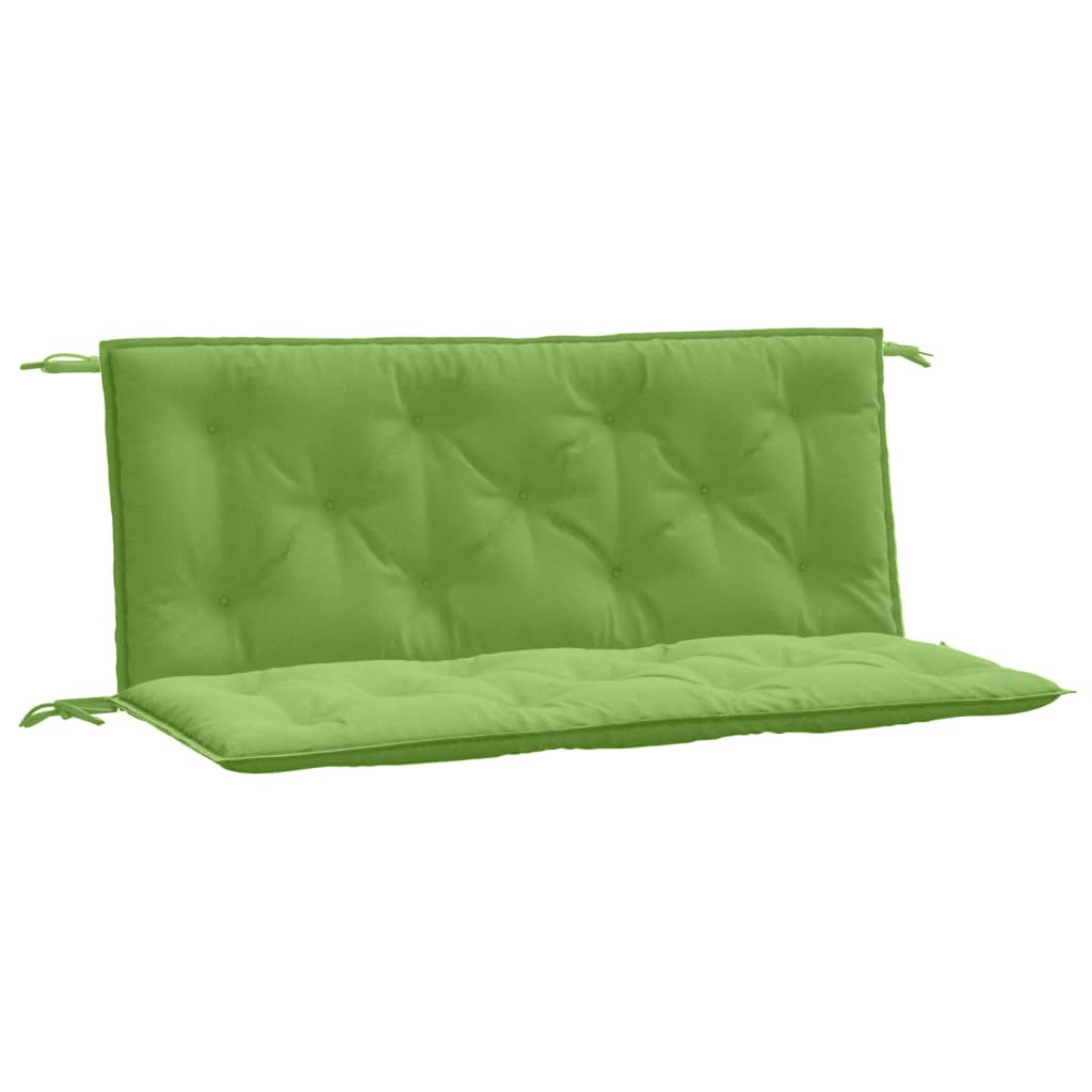 Jastuci za vrtnu klupu 2 kom zeleni 120x50x7 cm tkanina