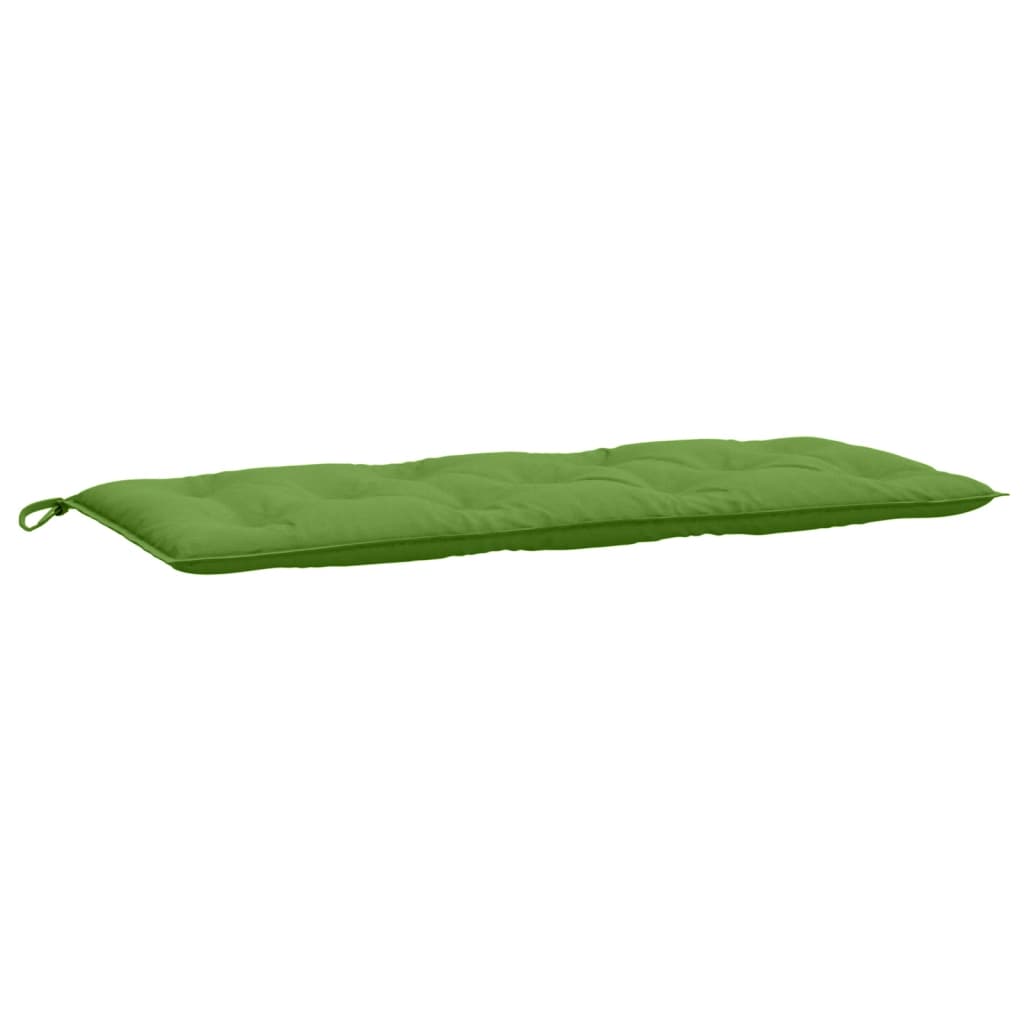 Jastuci za vrtnu klupu 2 kom zeleni 120x50x7 cm tkanina