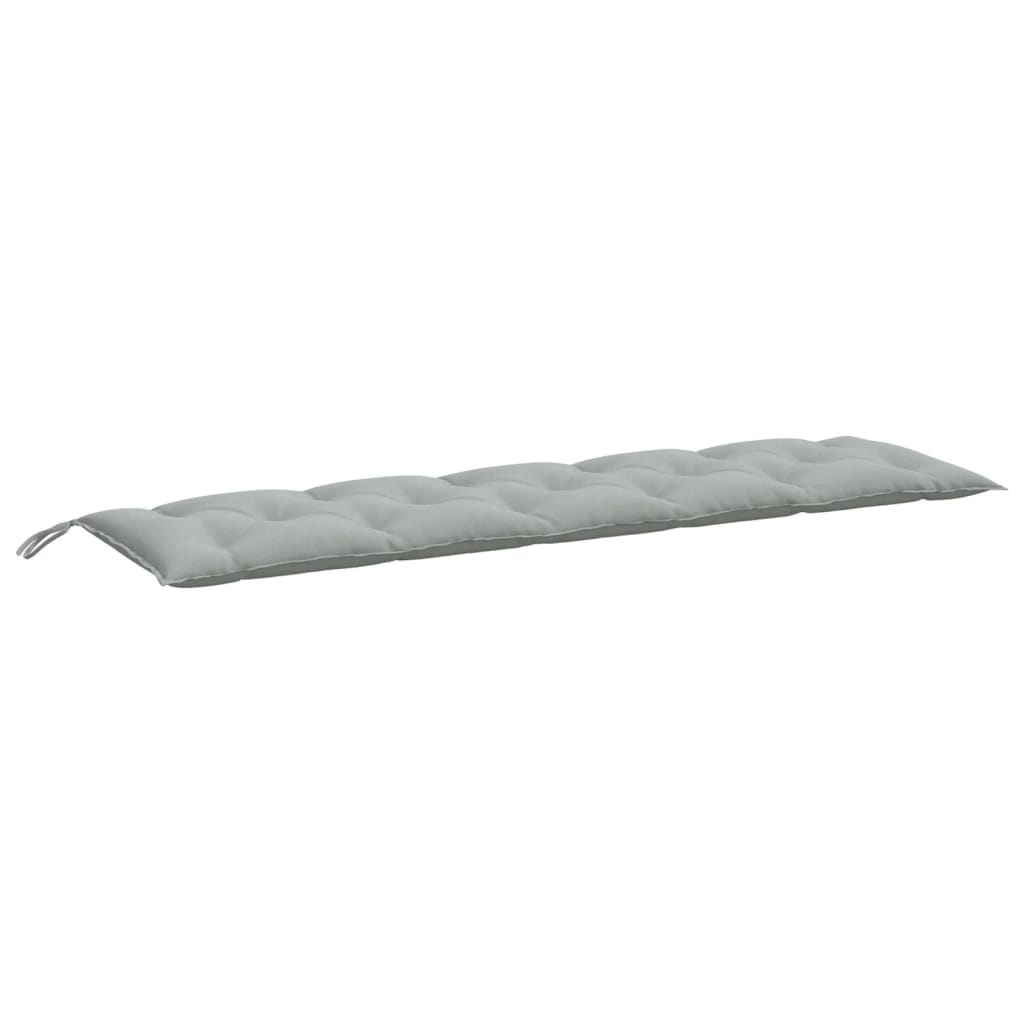 Jastuci za vrtnu klupu 2 kom svjetlosivi 180x50x7 cm tkanine
