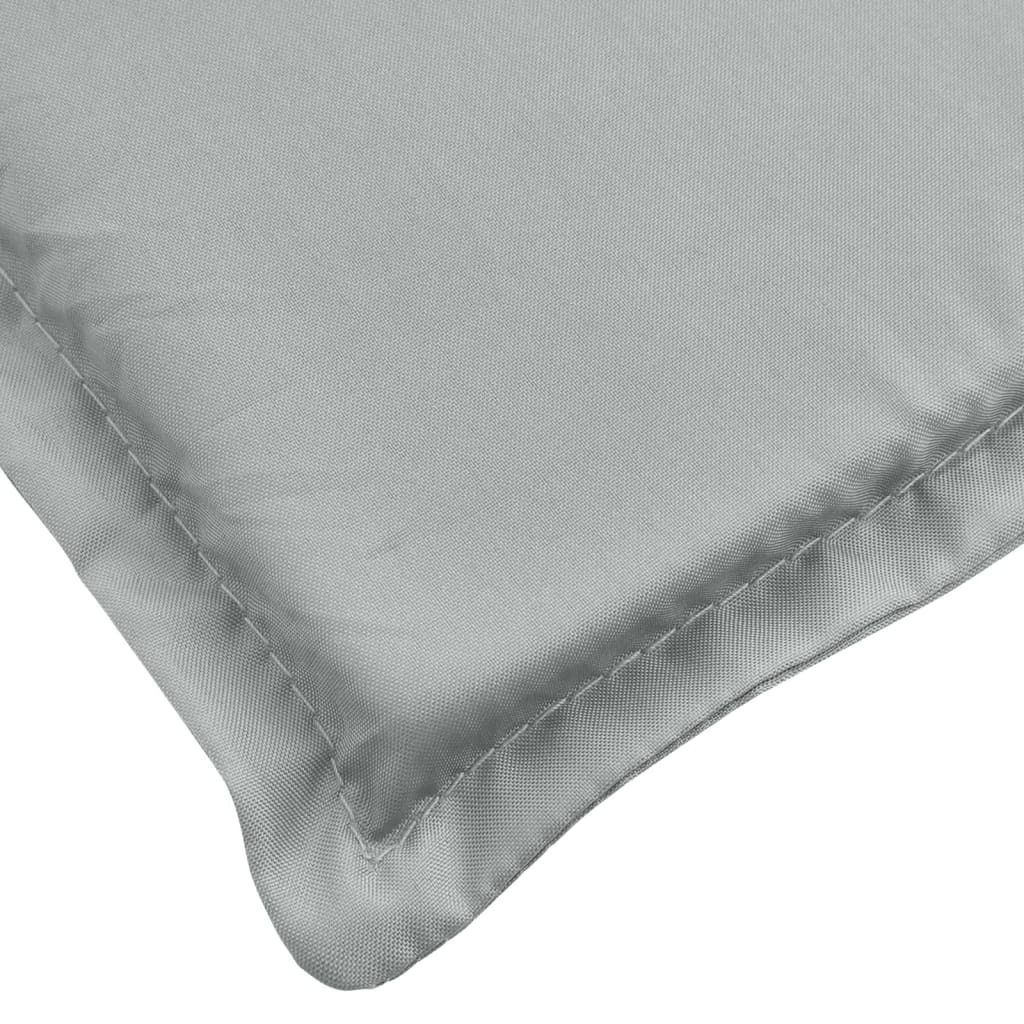 Jastuci za vrtnu klupu 2 kom svjetlosivi 180x50x7 cm tkanine