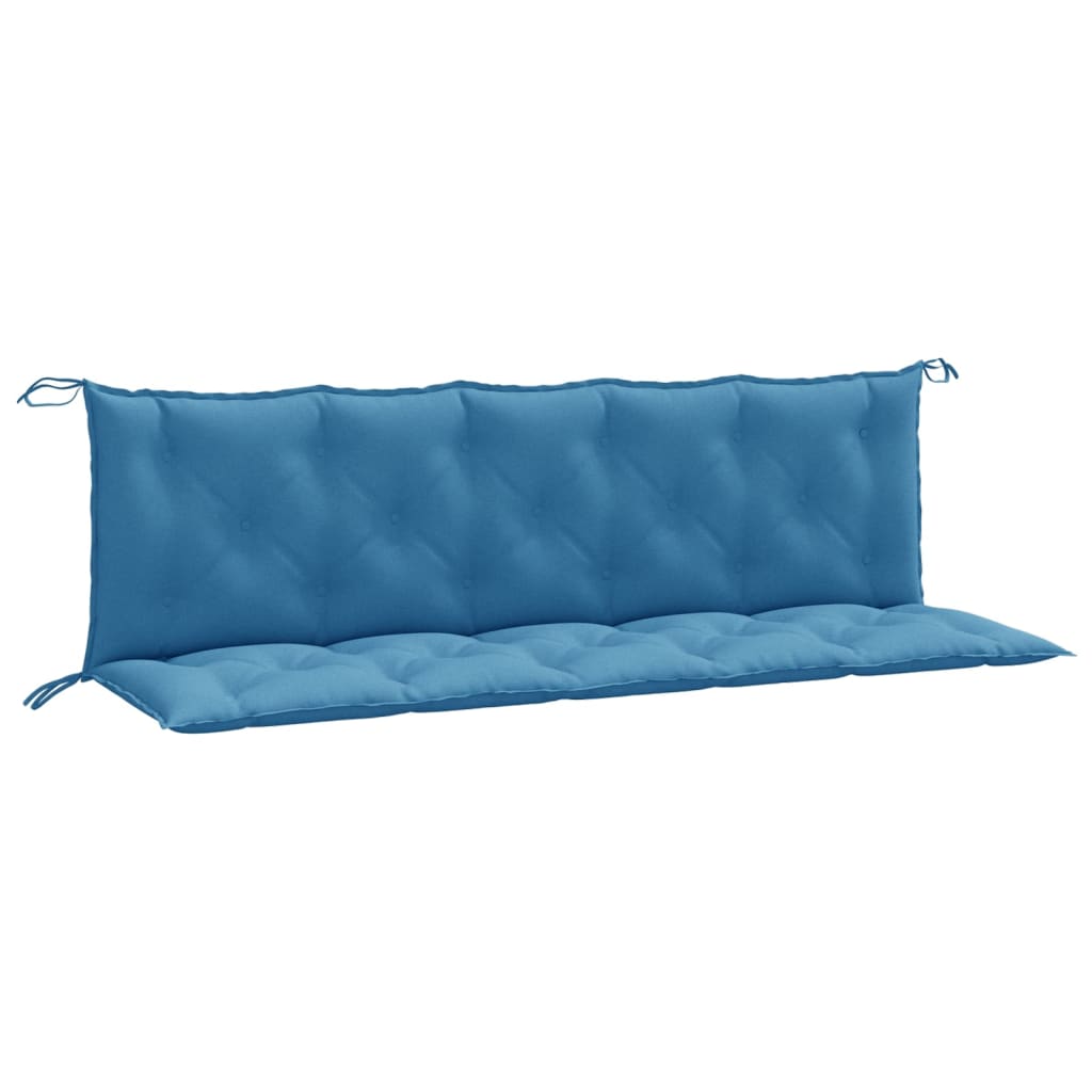 Jastuci za vrtnu klupu 2 kom plavi 180 x 50 x 7 cm od tkanine