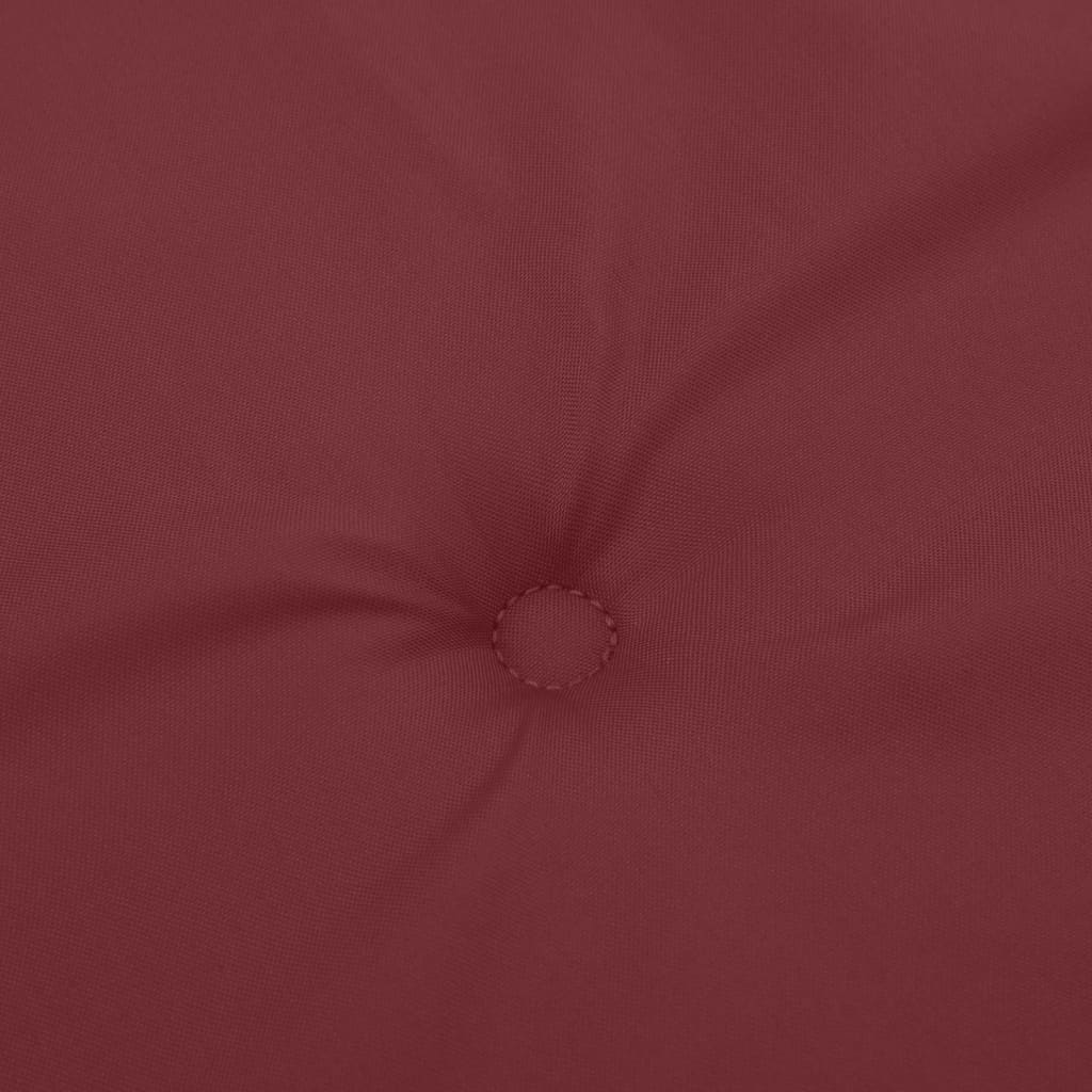 Jastuci za vrtnu klupu 2 kom Crvena vina 180x50x7 cm tkanina