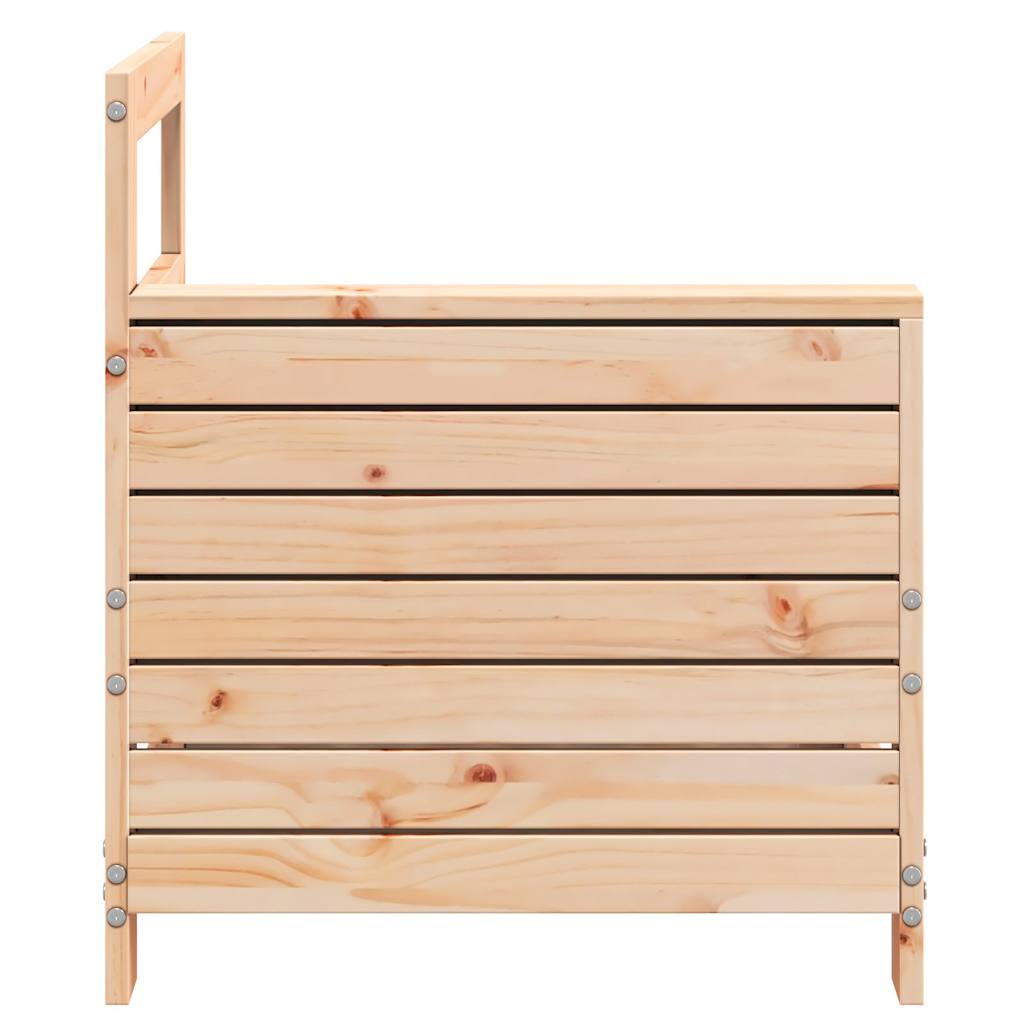 Vrtna sofa s naslonom za ruke 69x62x70,5 cm od masivne borovine
