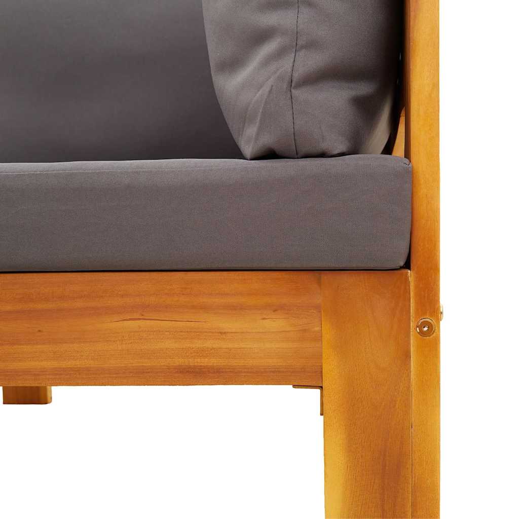 2-dijelni set vrtnih sofa s jastucima masivno bagremovo drvo