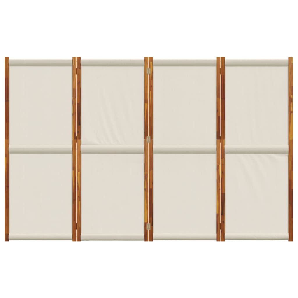 Sobna pregrada s 4 panela svjetlosiva 280 x 180 cm