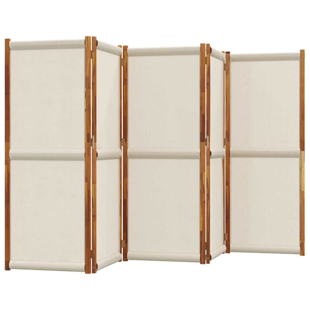 Sobna pregrada s 5 panela svjetlosiva 350x180 cm