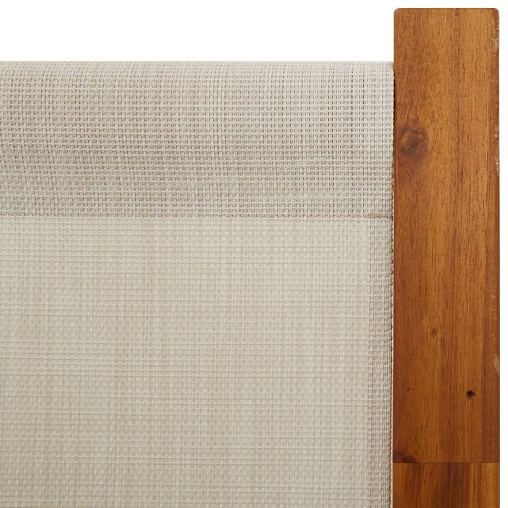 Sobna pregrada s 5 panela svjetlosiva 350x180 cm