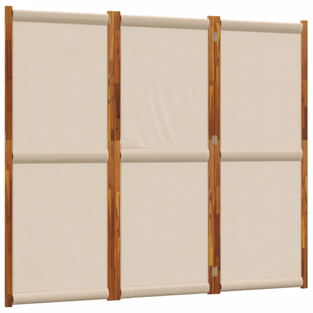 Sobna pregrada s 3 panela smeđesiva 210x180 cm