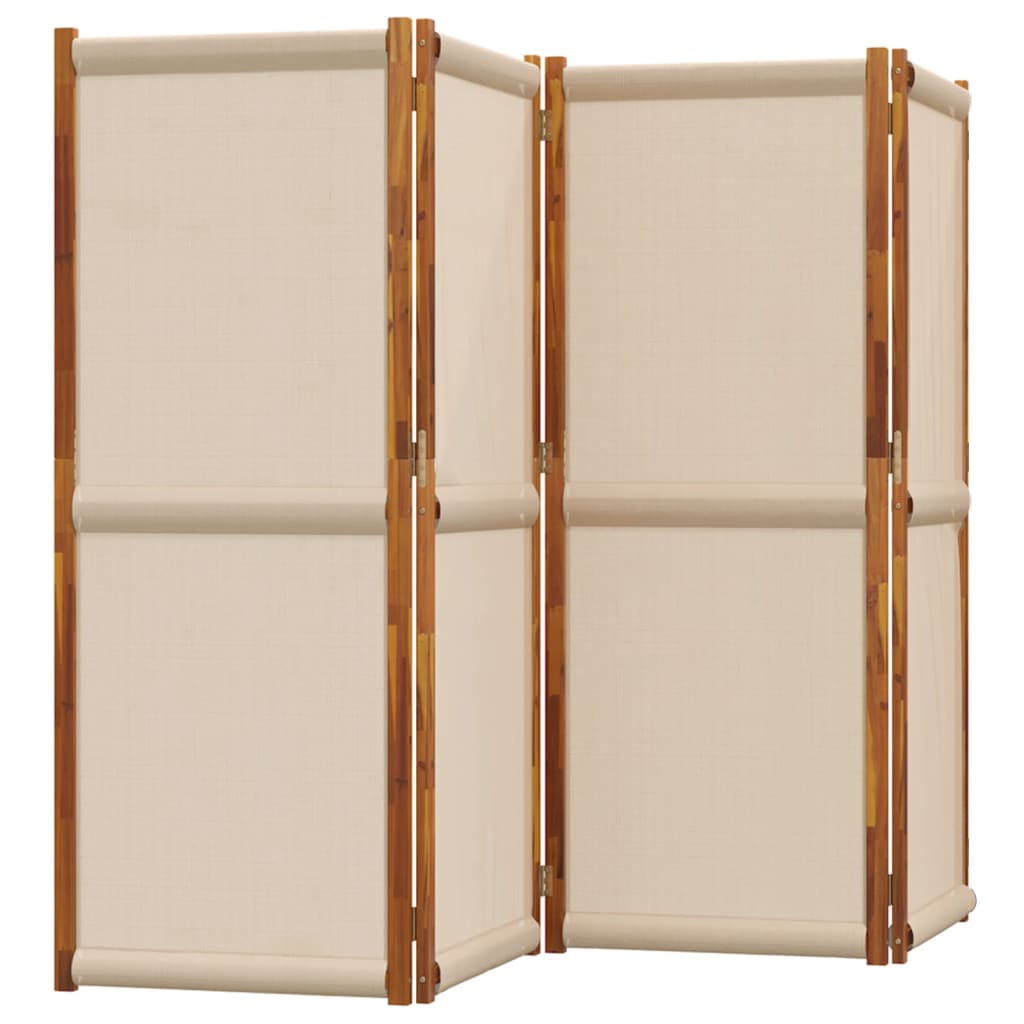 Sobna pregrada s 4 panela smeđesiva 280x180 cm