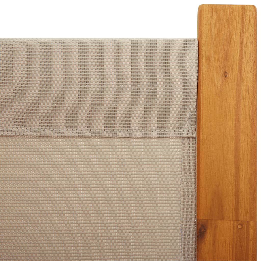 Sobna pregrada s 5 panela smeđesiva 350 x 180 cm