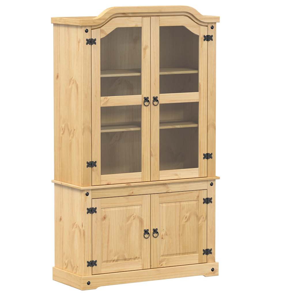 Vitrina sa staklom Corona 103,5 x 42 x 180 cm masivna borovina