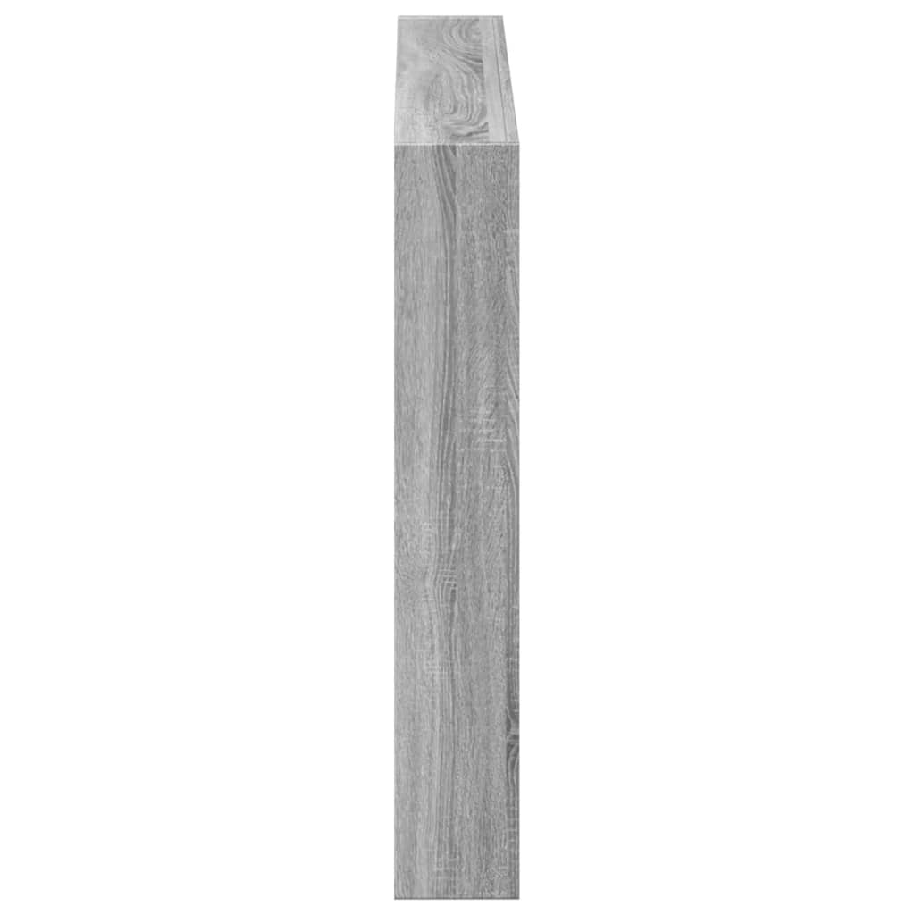 Ormarić za uzglavlje LED boja sivog hrasta sonome 100x17x102 cm