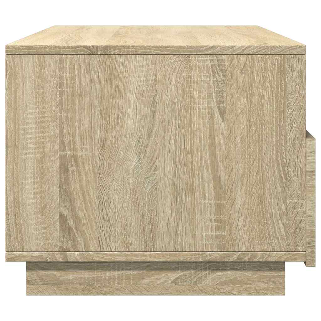 Stolić za kavu s LED svjetlima boja hrasta sonome 90x49x40 cm