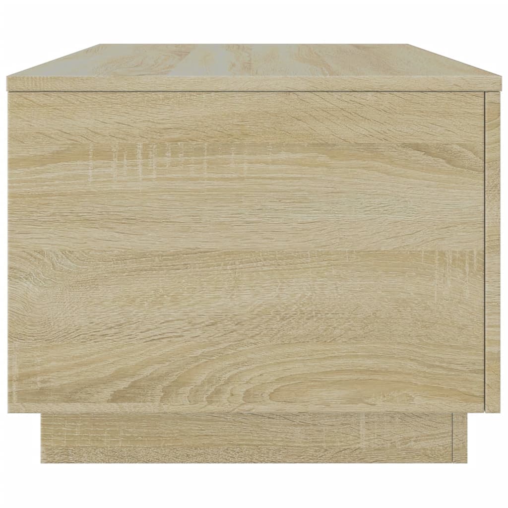 Stolić za kavu s LED svjetlima boja hrasta 90 x 50 x 40 cm