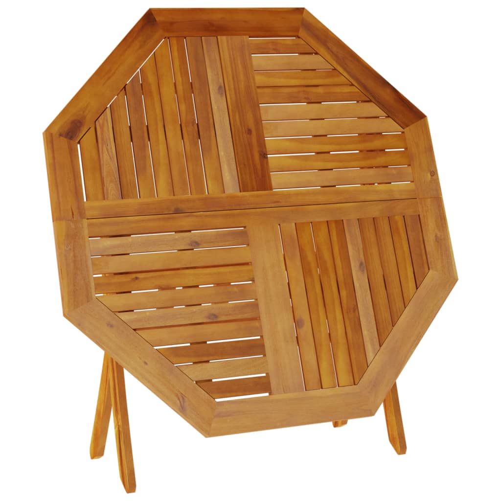 Sklopivi vrtni stol Ø110x75 cm od masivnog bagremovog drva