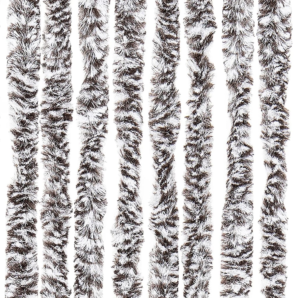 Zastor protiv muha smeđa i bež 100 x 230 cm od šenila