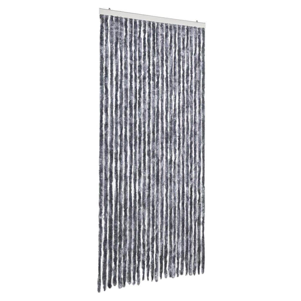Zastor protiv muha srebrni 100 x 200 cm od šenila