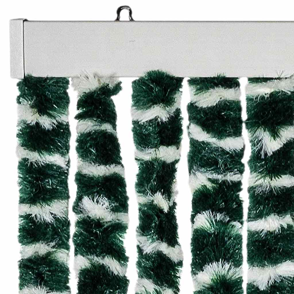 Zastor protiv muha zelena i bijela 56 x 200 cm od šenila