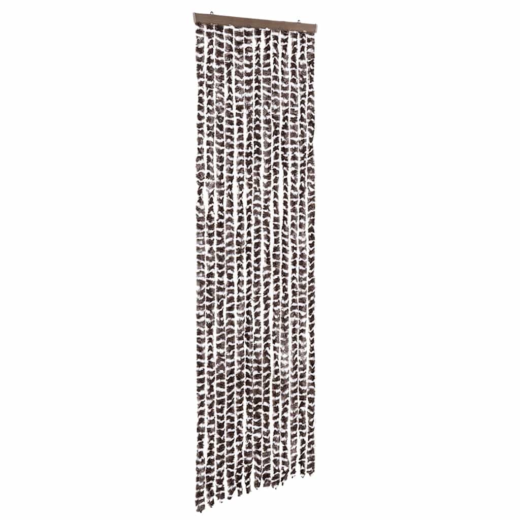 Zastor protiv muha bež i smeđa 56 x 200 cm od šenila