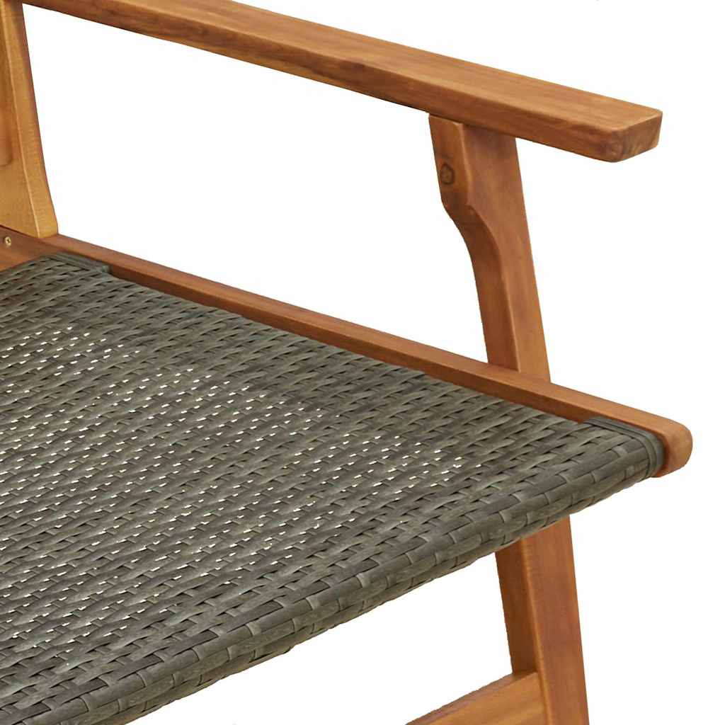 Vrtni namještaj 2 pcs Siva 67 x 78 x 73 cm Čvrsto drvo akacije