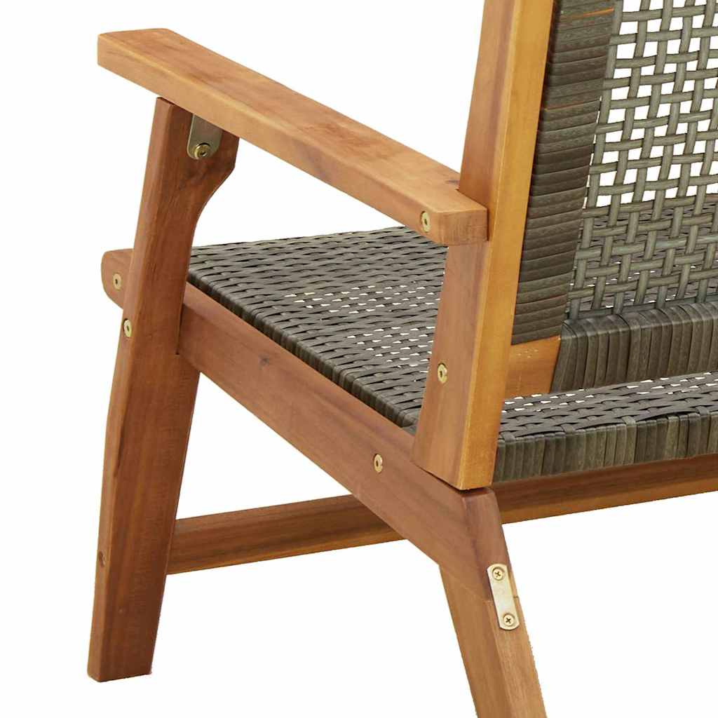 Vrtni namještaj 2 pcs Siva 67 x 78 x 73 cm Čvrsto drvo akacije