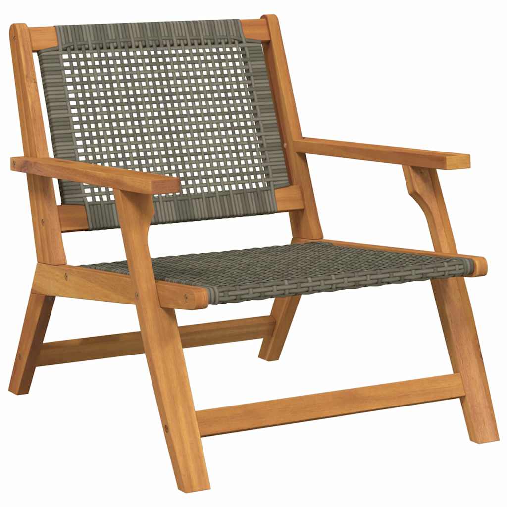 Vrtni namještaj 2 pcs Siva 67 x 78 x 73 cm Čvrsto drvo akacije