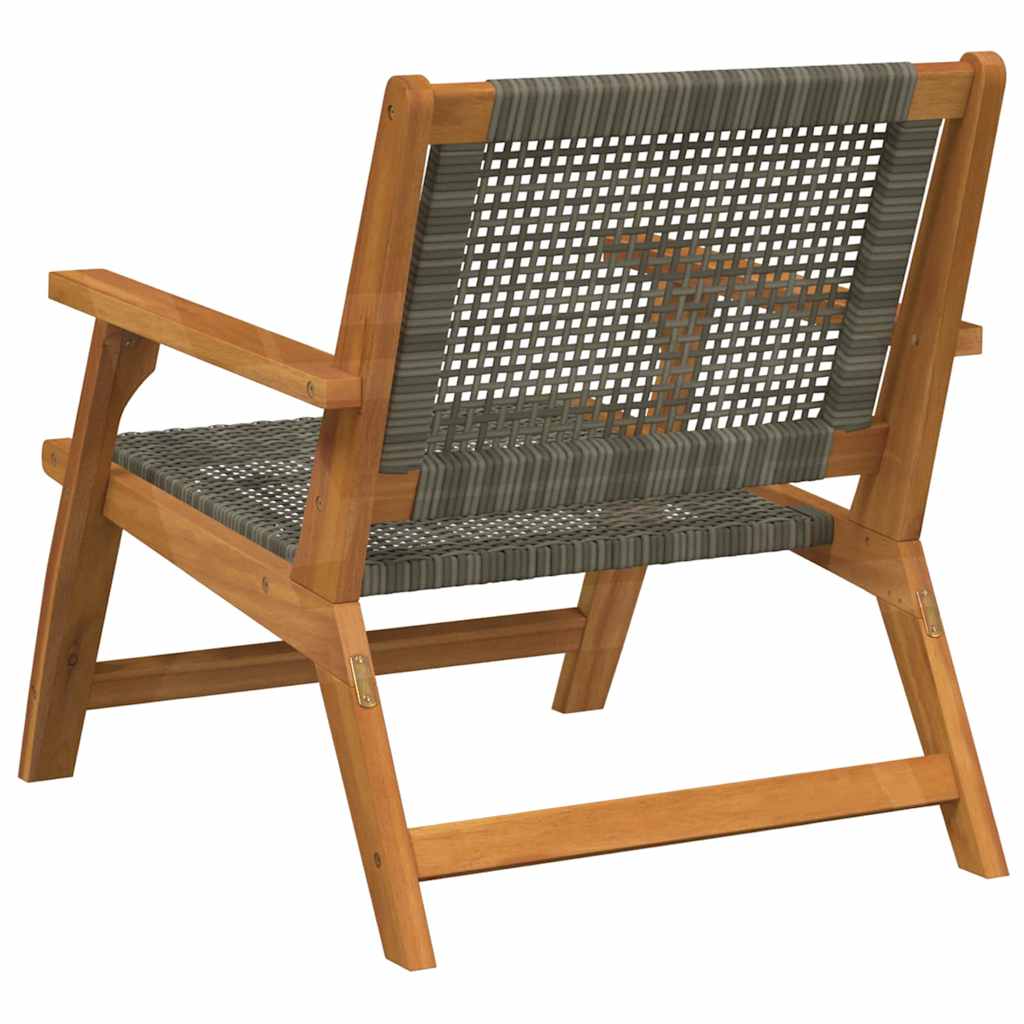 Vrtni namještaj 2 pcs Siva 67 x 78 x 73 cm Čvrsto drvo akacije
