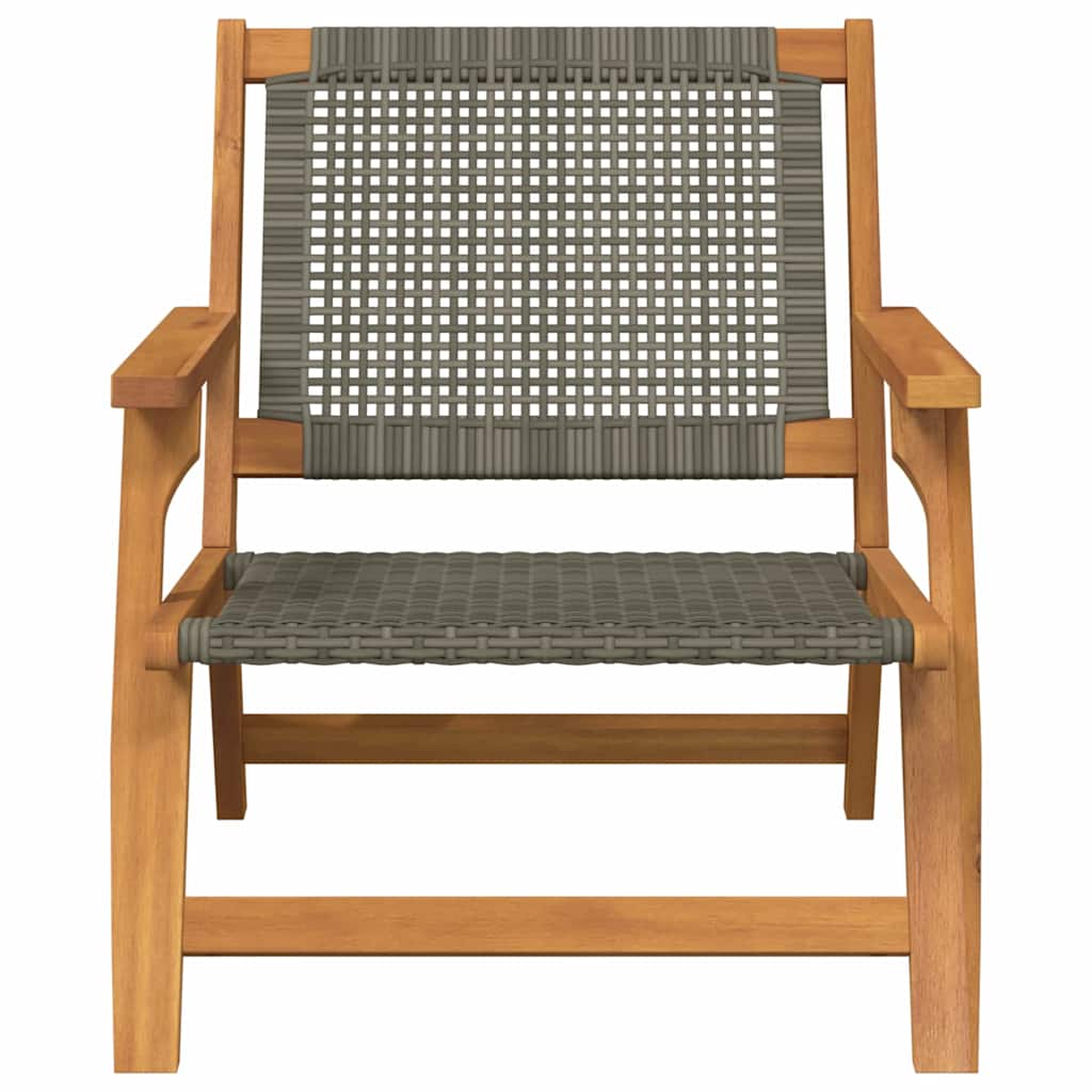Vrtni namještaj 2 pcs Siva 67 x 78 x 73 cm Čvrsto drvo akacije