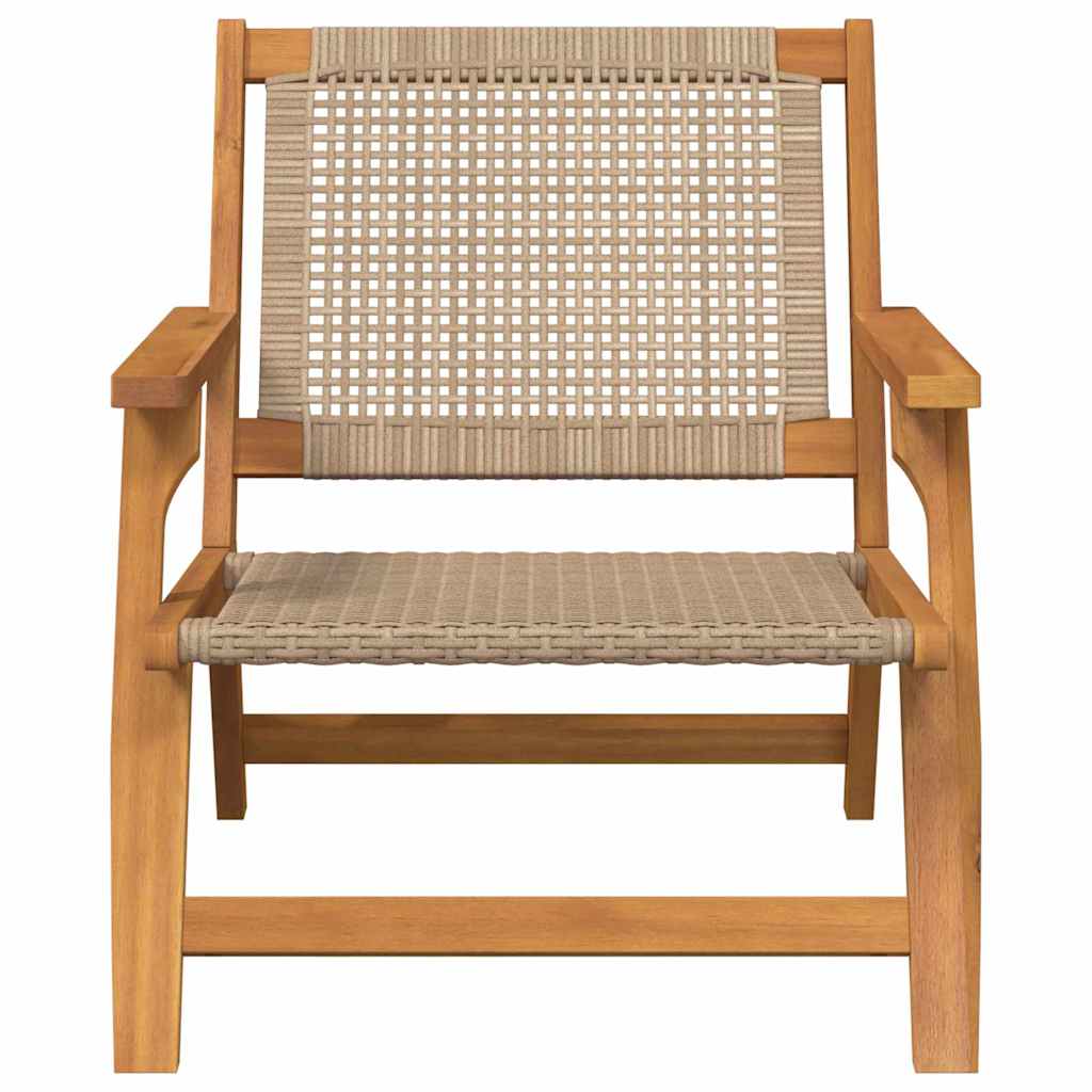 Vrtni namještaj 2 pcs Bež 67 x 78 x 73 cm Čvrsto drvo akacije
