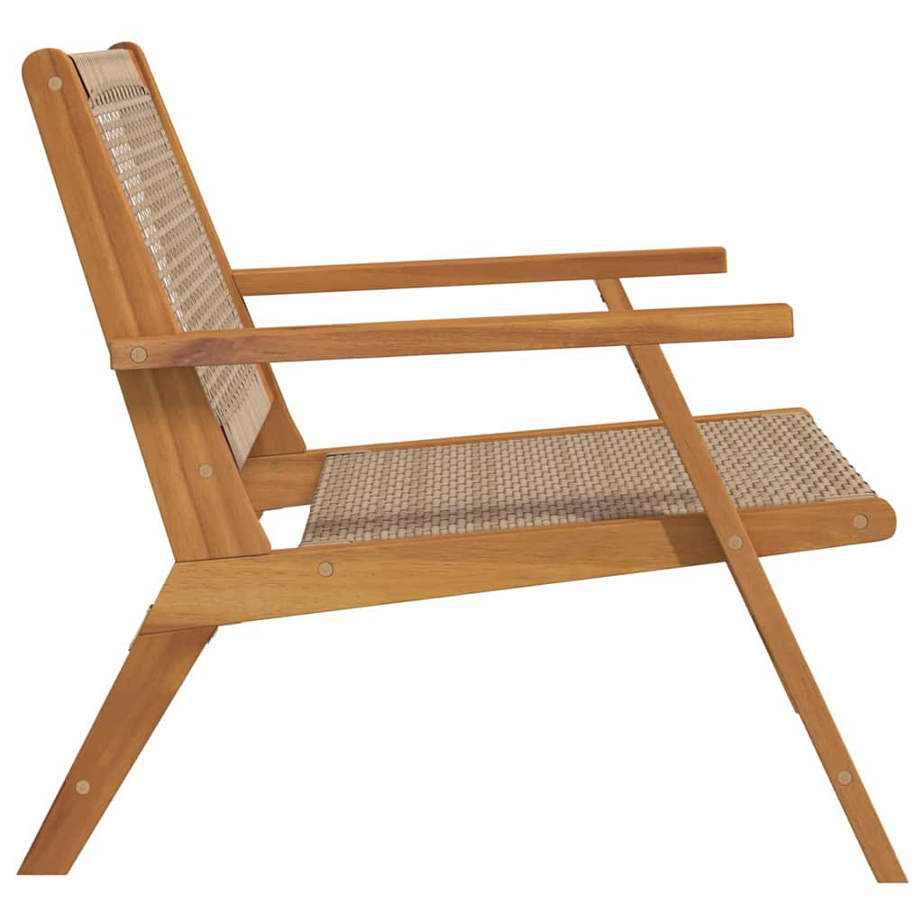 Vrtni namještaj 2 pcs Bež 67 x 78 x 73 cm Čvrsto drvo akacije