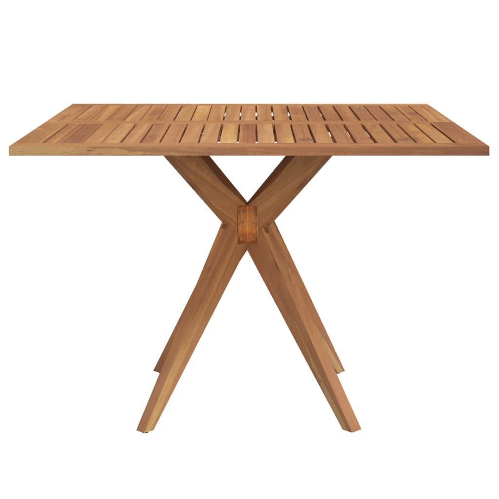 Vrtni stol četvrtasti 110 x 110 x 75 cm masivno bagremovo drvo