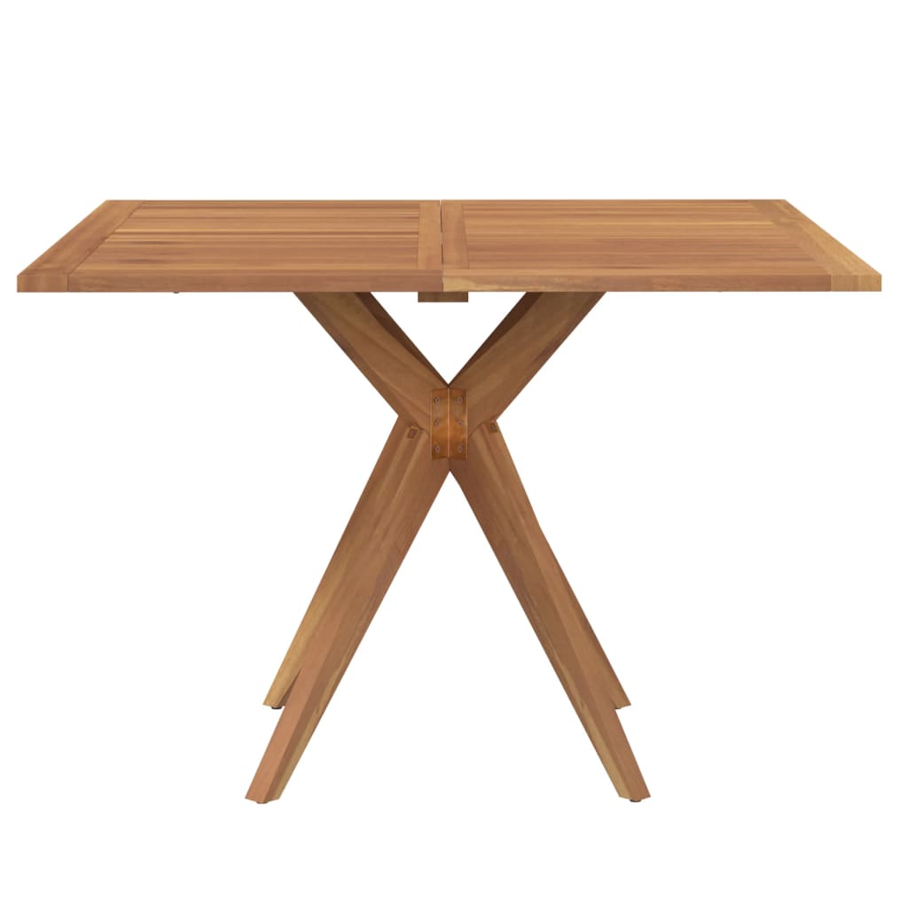Vrtni stol četvrtasti 110 x 110 x 75 cm masivno bagremovo drvo