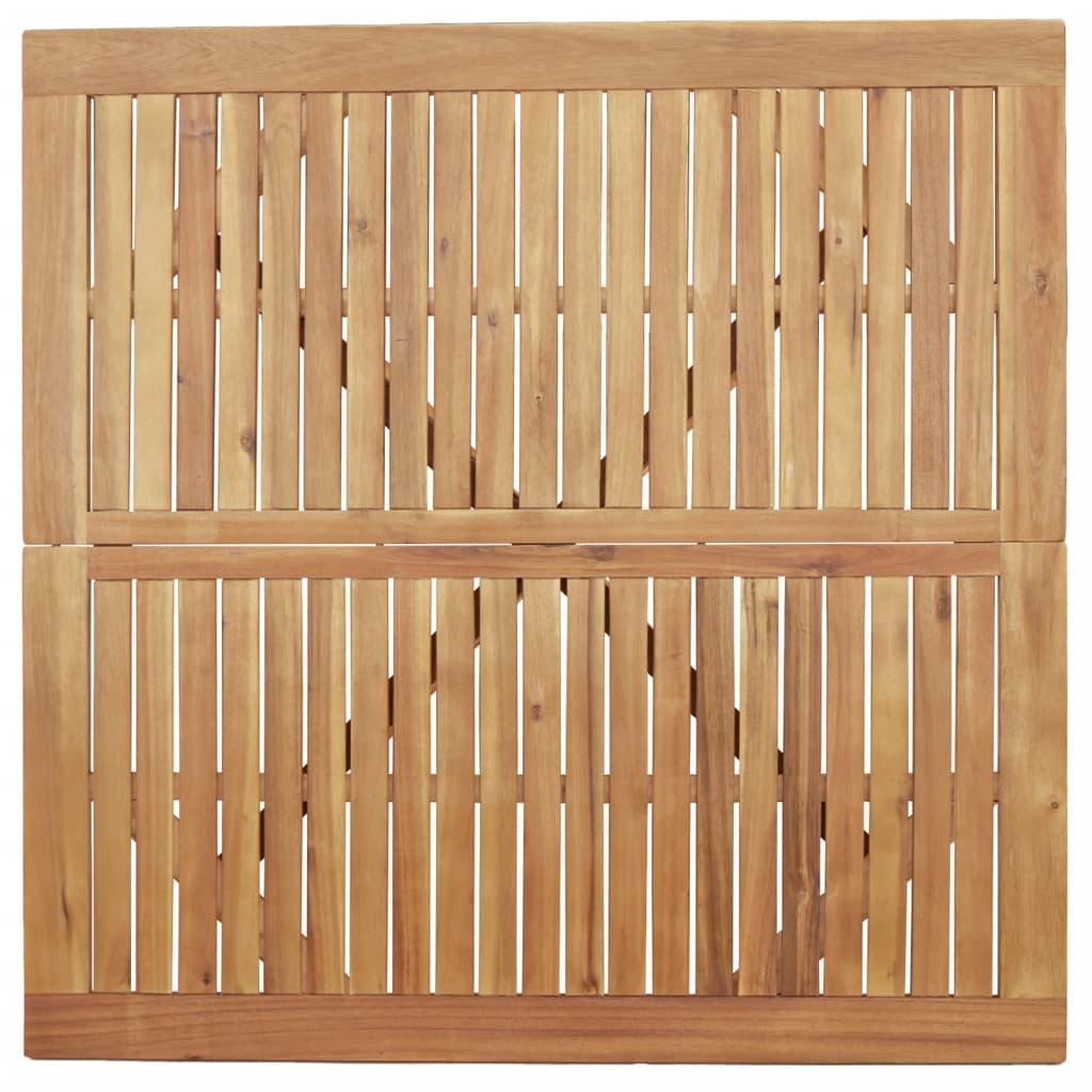 Vrtni stol četvrtasti 110 x 110 x 75 cm masivno bagremovo drvo